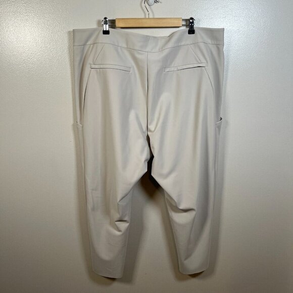 Athleta Stellar Straight Crop Pants Size 24 Travel Work Office Athleisure Tan - Picture 3 of 13